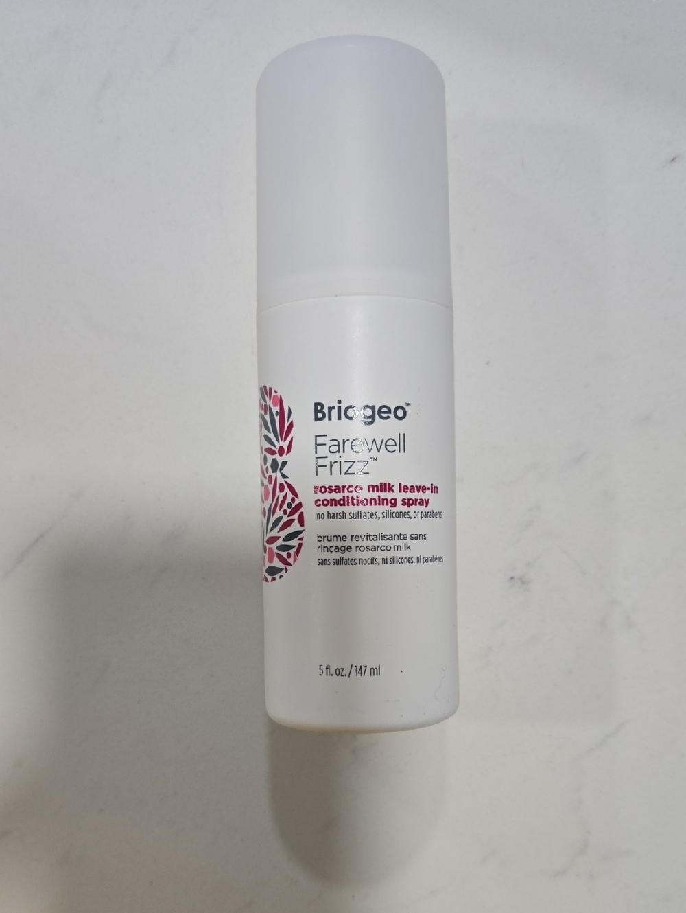 Briogeo Farewell Frizz Rosarco Milk Spray - White with Pink Accent
